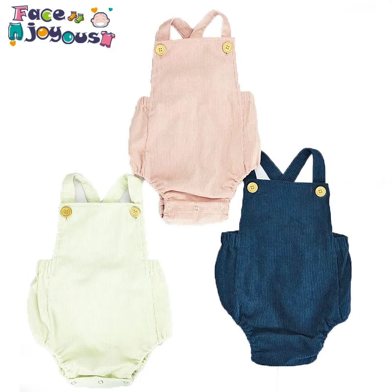 

Children Girls Pure Color Romper Mother Baby Girl Corduroy Romper Clothing Fashion Newborn Baby Kids Boy Jumpsuit Outfits