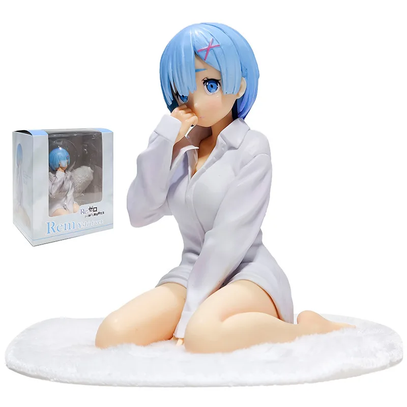 

2020 anime Re:Life in a different world from zero figure White shirt Rem figurine pretty girl action figure Collection model toy