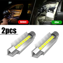 2pcs Car Tuning White LED Interior Dome Map Trunk Light Bulbs for Chevy Interior Parts High Quality Car Accessories