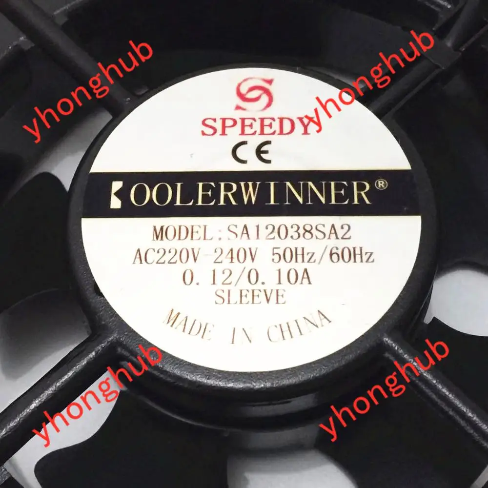 Velocidadey Sa12038sa2 ac 240v 0.1a 120x120x38 mm Ventilador de Refrigeração do Servidor de Fios - Imagem 3