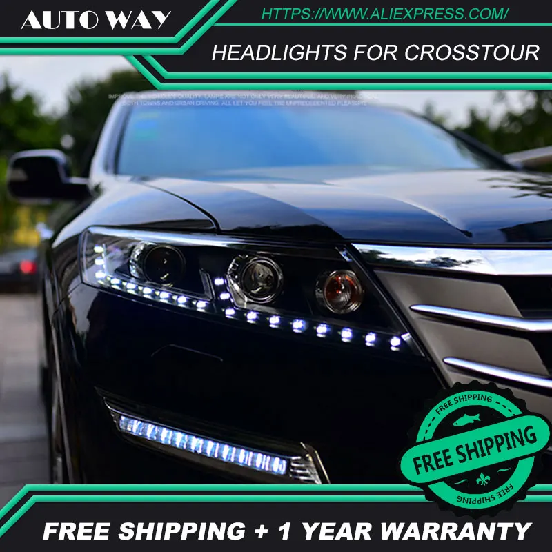 Автомобильный Стильный чехол для фары Honda Crosstour фара 2010 2013 светодиодный