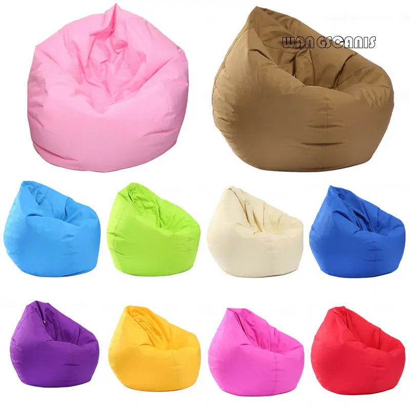 New Large Bean Bag Gamer Beanbag Adult Outdoor Gaming Garden Big Arm Chair Unfilled Lounge Home Soft Lazy Cozy Single Sofa Cover