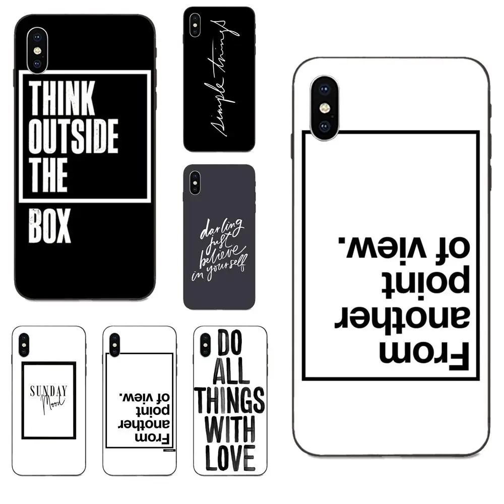 

Simple English Word Phrase Inspirational About Love For Apple iPhone 4 4S 5 5S SE 6 6S 7 8 Plus X XS Max XR Soft Cover Case