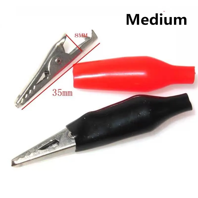 Testing Probe Mini Alligator Test Clips 28MM 35MM 44MM 20 Pcs