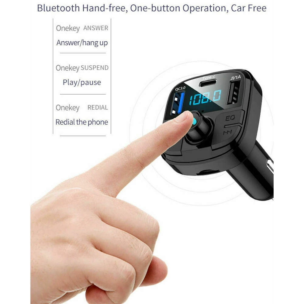 Автомобильный MP3 5,0 bluetooth-плеер Hiyork BT29, fm-приёмопередатчик с громкой связью, автомобильный аудио, универсальный usb-накопитель, прикуриватель