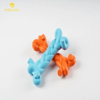 

Pet Dog Toy Rubber Bone Shape Pet Bite Molar Tooth Chew Toys For Small Puppy Dogs Outdoor Training Pet Supplies