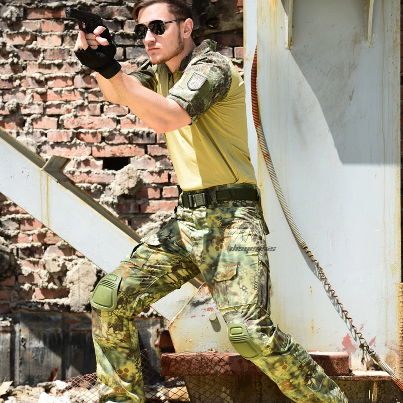 Страйкбол Пейнтбол Камуфляж тактическая одежда и брюки с короткими рукавами охотничья Униформа дышащие унисекс стрельба армейские костюмы