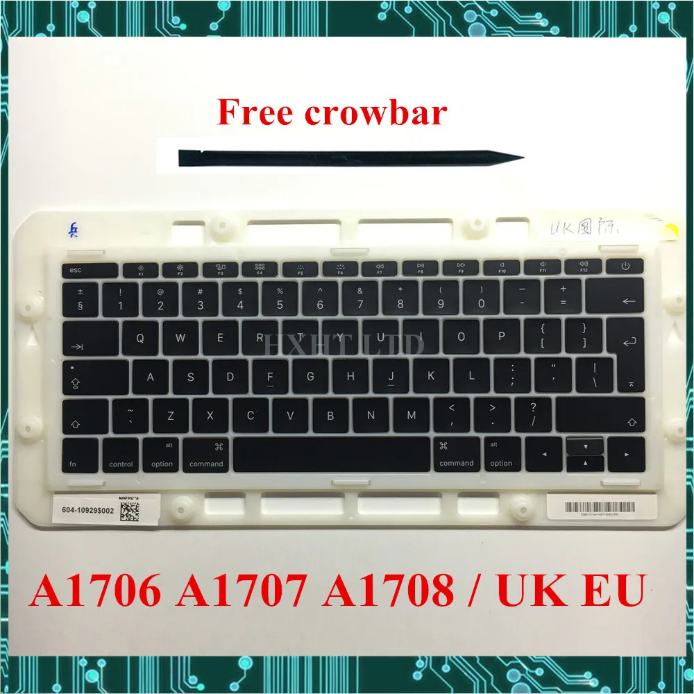 Новинка для A1706 A1708 A1707 UK EU Keycap Macbook Pro Retina 13 15 дюймов клавишная крышка клавиатура