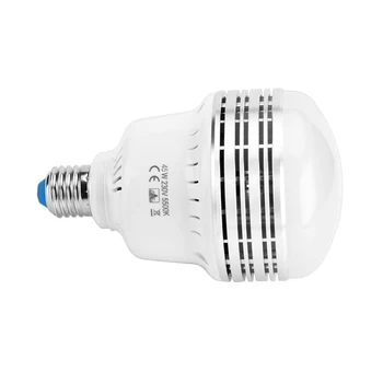 

25W 120V LED Light Bulb E26/E27 Photography Daylight Lamp Bulbs 5500K Energy-saving for Photography Studio Home Warehouse Office
