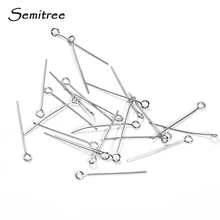 100 шт./лот 15/20/25/30 мм Нержавеющая сталь серебристый цвет булавки с глазком DIY вышитые бисером серьги для ручного ремесла для изготовления ювелирных изделий