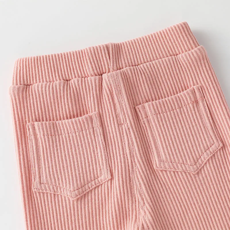 New Arrival 0-4T Baby Girls Leggings Cotton Big Pants Spring Autumn Kids Girls Pants Fashion Solid Long Trousers Children's Pant