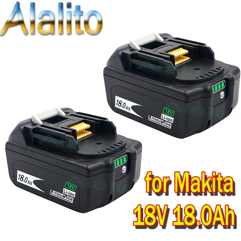 Сменный аккумулятор BL1860B 18 в 18000 мАч для Makita BL1850B BL1860 BL1840 BL1815 Аккумуляторная дрель