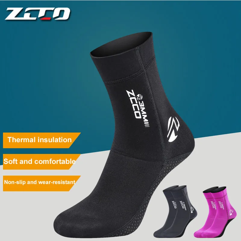 Diving-Socks Scuba Spearfishing Zcco 3mm Neoprene Children Snorkeling Adult Non-Slip