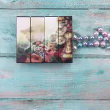 5/10/30/50 шт желтый Амур любовь девушка квадратный 3d 12,1 мм пустой тюбик губной помады бальзам для губ контейнер помады оболочки упаковки