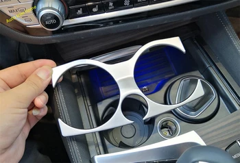 

Lapetus Interior Refit Kit Fit For BMW 5 Series G30 530I 2017 - 2020 ABS Front Seat Water Cup Holder Panel Decoration Cover Trim