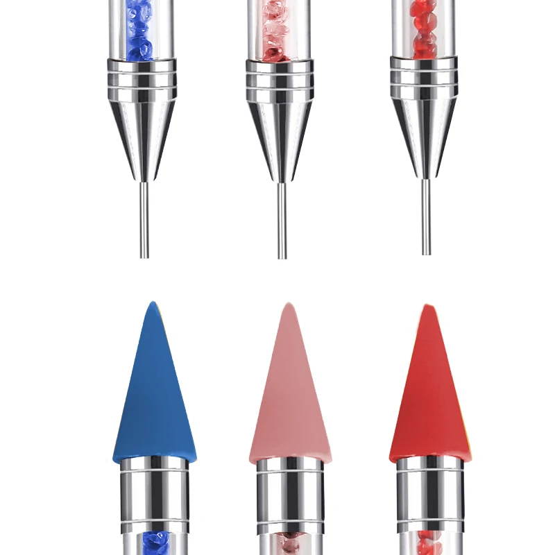 Craft Supplies Crystal Picking Tool DIY Point Rhinestone Pick Tool Acrylic Metal Dotting Wax Pen Rhinestones Gem Picker Crystal Picking Nail Art Studs Dotter
