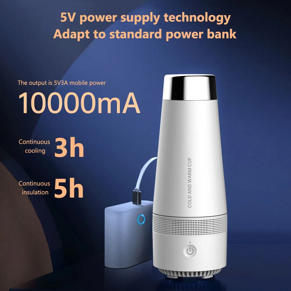 USB Hot & Cold Travel Mugs Thermos Smart Water Cup Vacuum Drink Flasks sports Bottle Leakproof Bumbler Coffee Mug Rechargeable