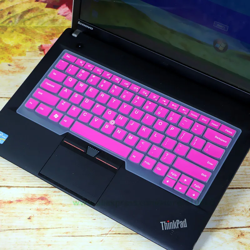 Masino Silikon-Tastaturschutz für Lenovo 14 Zoll ThinkPad E Serie Laptop E490 E480 E470 E470C E475 E460 E465 E450 E455 E440 E430 weiß Keyboard Skin 