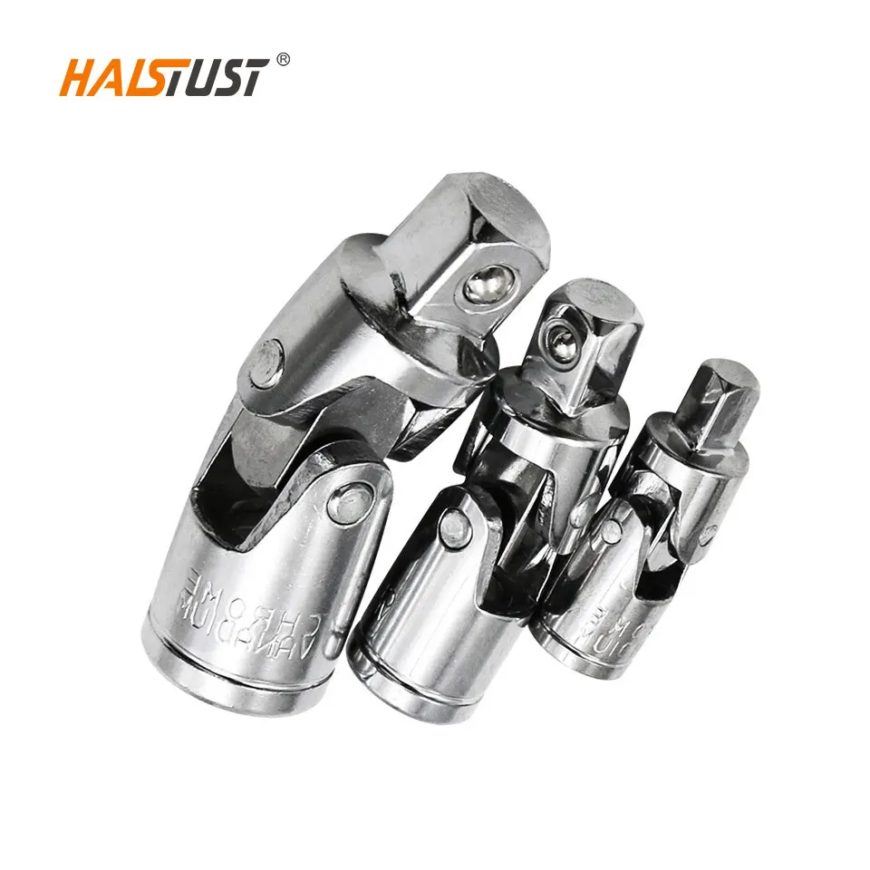 

1/2" 3/8" 1/4" Universal Joint Set Socket Adapter 3pc Ratchet Angle Extension Bar Universal Ratchet Socket Adapter Doppenset