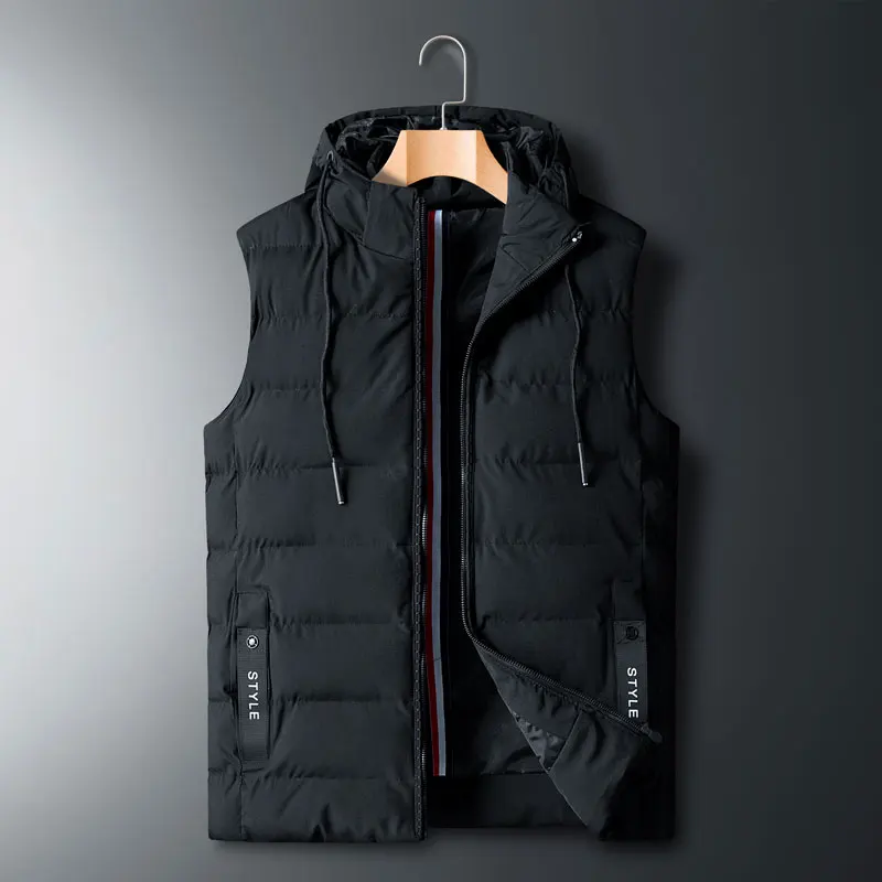 6 видов стилей мужской жилет для рыбалки 5XL 6XL 7XL 8XL максимальная грудь 148 см Новинка осень зима жилет с капюшоном - Цвет: ASIAN SIZE MJ818 B