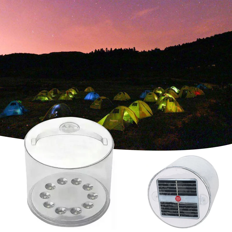 

Lantern Lighting Fixture 12*8cm Camping Lamp Inflatable Outdoor Supply Fishing Hiking Solar Powered Convenient