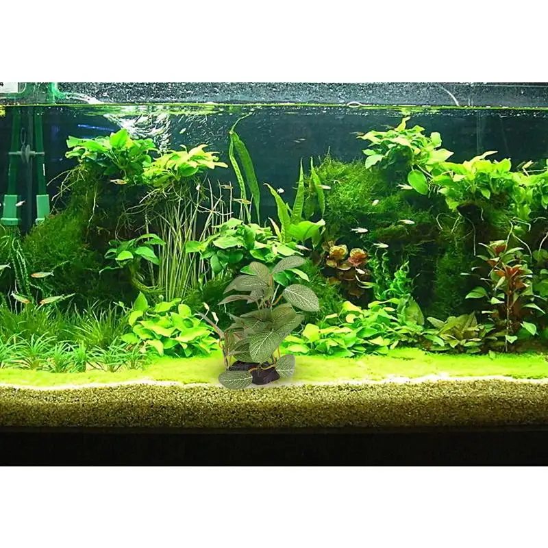 1pc Fake Plant Plastic Exquisite Underwater Artificial Vivid Grass Ornament Landscape Props Plant For Aquarium Fish Tank