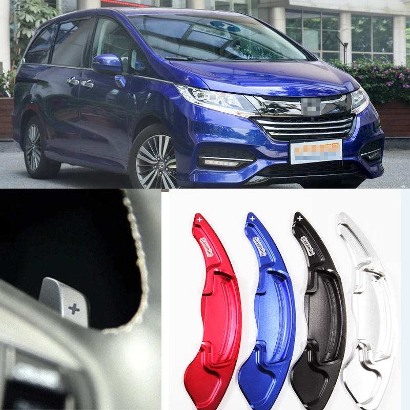2pcs Steering Wheel Aluminum Shift Paddle Shifter Extension For Honda Odyssey 2013 2018 Car
