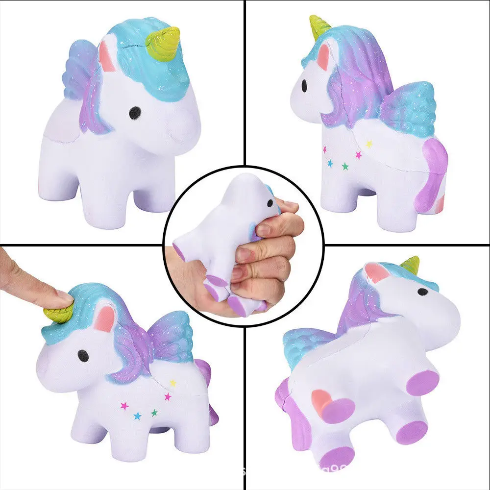 

Squishy Toys Pu Model Pegasus Unicorn Simulated Cake Memory Foam Pegasus Legs Horse