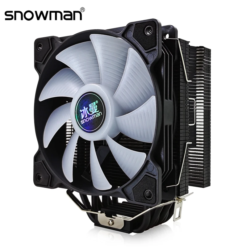 Snowman 4 Heat Pipes Cpu Cooler Snowman Cooler Cpu Cooling 6 120mm