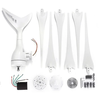 

6000W Wind Generator 12V/24V+Controller 3/6 Blade Black Wind Turbines Horizontal Home Powers Windmill Energy Turbines Charge