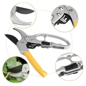 

Pruning Shear Garden Hedge Cutter Tools Labor Saving High Carbon Steel Scissor Gardening Plant Sharp Branch Pruners Hand Protect