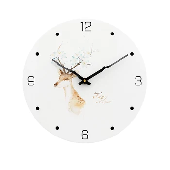 

Nordic Wooden Wall Clock Cute Silent Minimalist Special Quartz Clocks Cartoon Living Room Creative Duvar Saat Home Decor AC50ZB