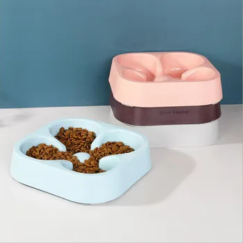 

Pet Supplies Dog Food Bowls Pet Dish Feeder Cat Bowl Puppy Feeding Eating Feeder Dish Bowel Prevent Obesity Dog Accessories