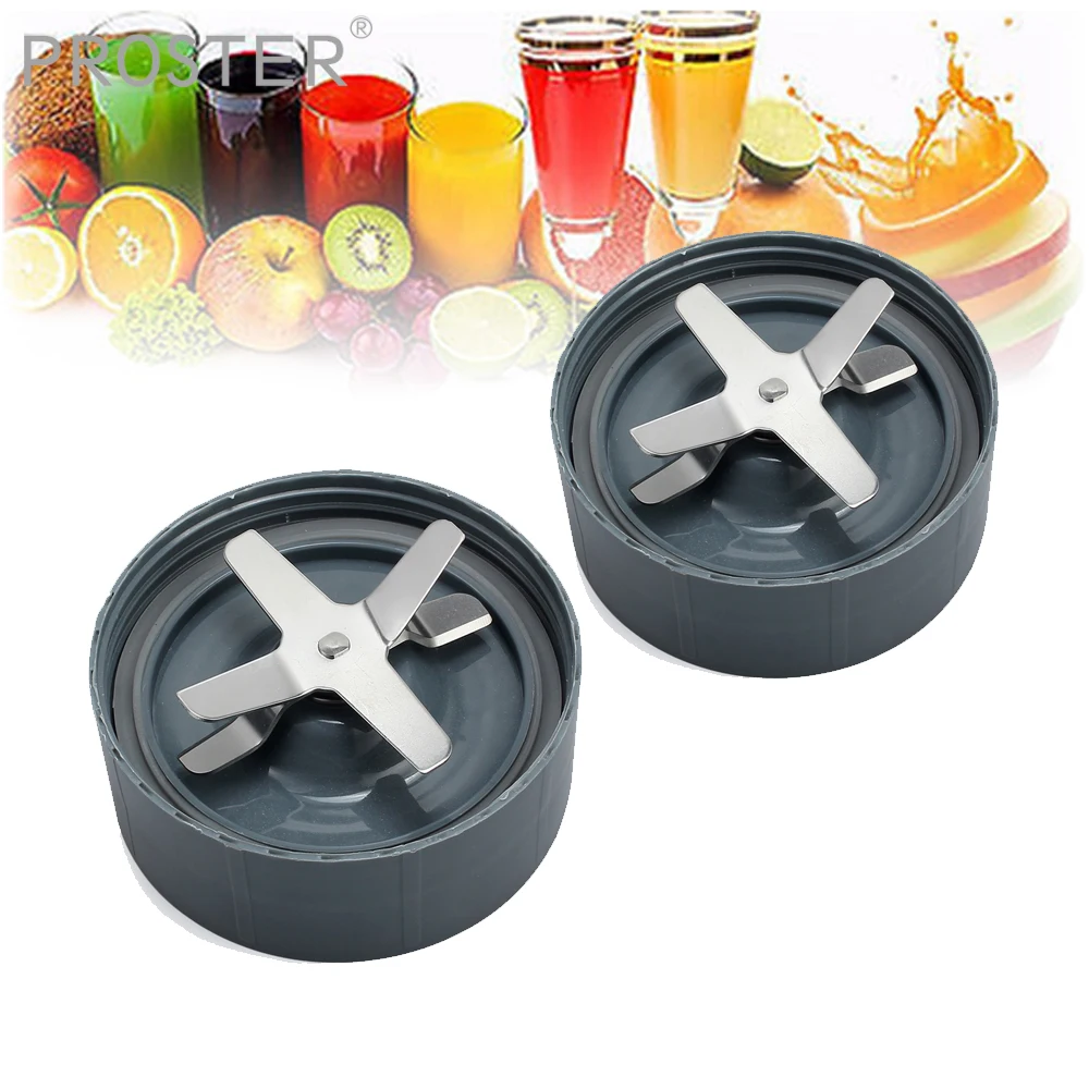 

Proster 2 Pcs For Cross Extractor Blade Gaskets Extraction Blades for NutriBullet Nutri Bullet 600W 900W Juicer Accessories Part