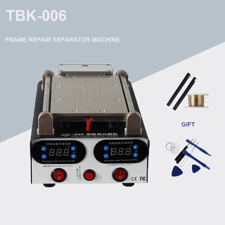 TBK 006 2 в 1 машина для ремонта рамы + ЖК сепаратор IPhone отдельная рамка samsung