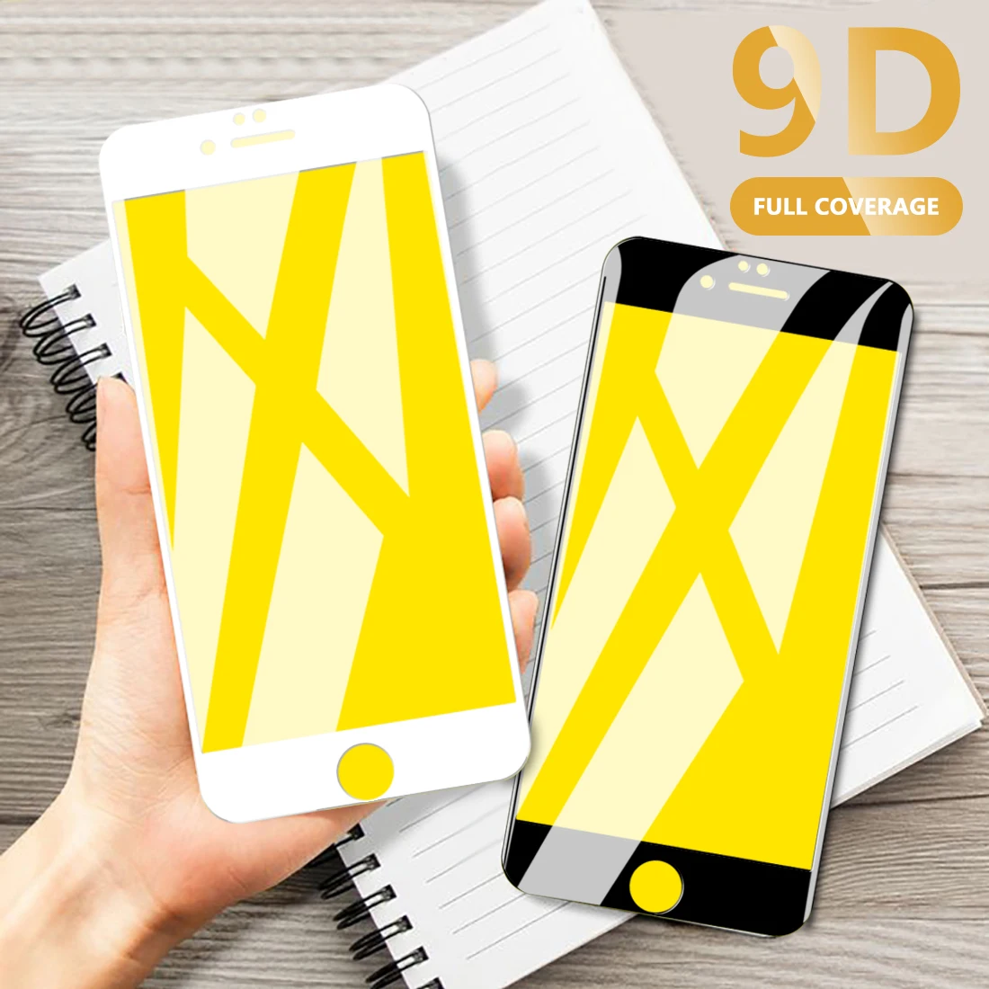 

9D Full Cover Tempered Glass anti-scratch For iPhone 6 6s 7 7Plus 8 8Plus X XS XR XsMax 11pro Screen Protector Ultra thin