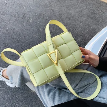 

Bag female 2020 ladies solid color shoulder bag hot selling simple shoulder messenger female bag fashion small square bag