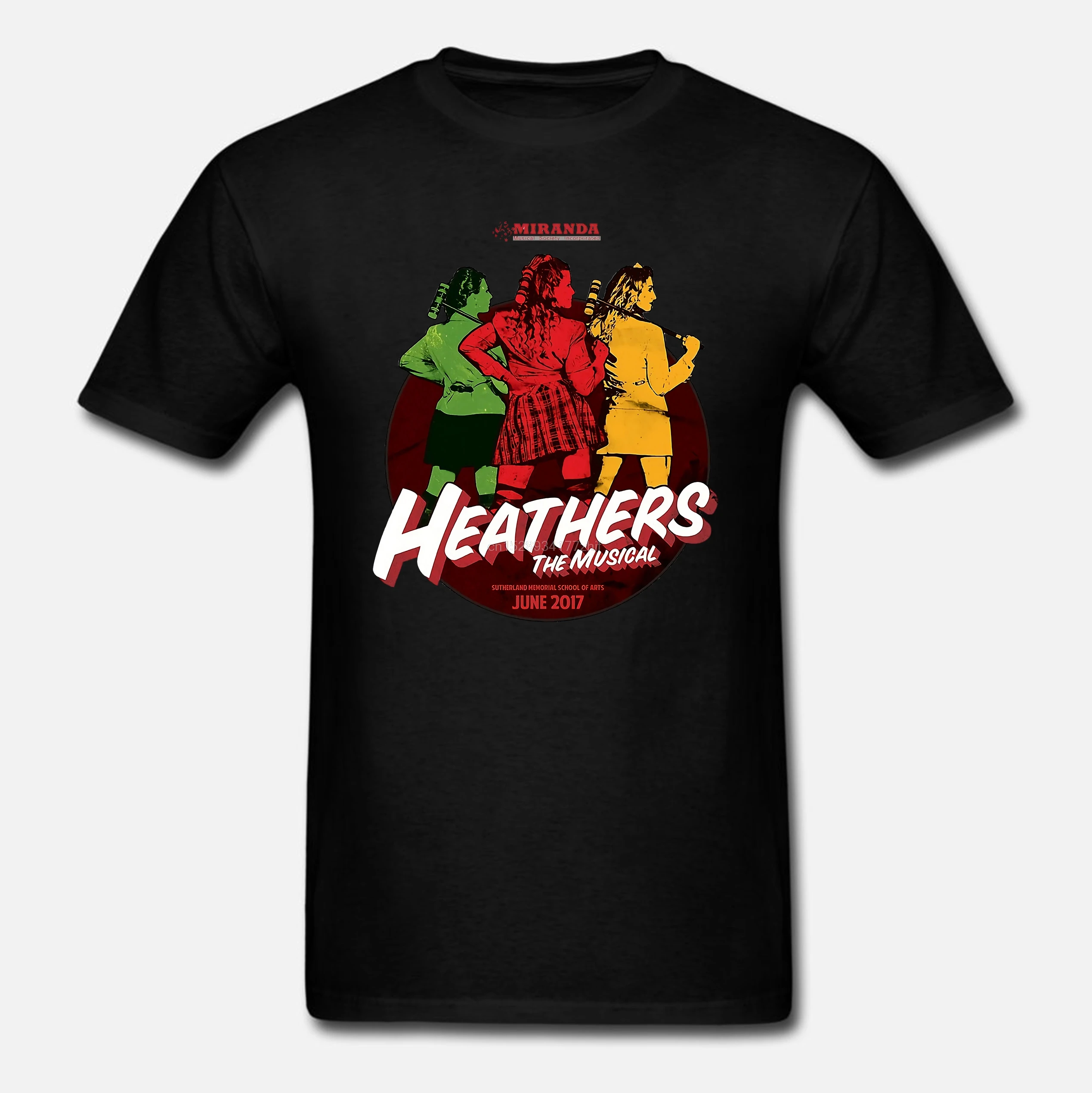 Забавная Мужская футболка женская футболка-новинка музыкальная MMS HEATHERS Music MIRANDA