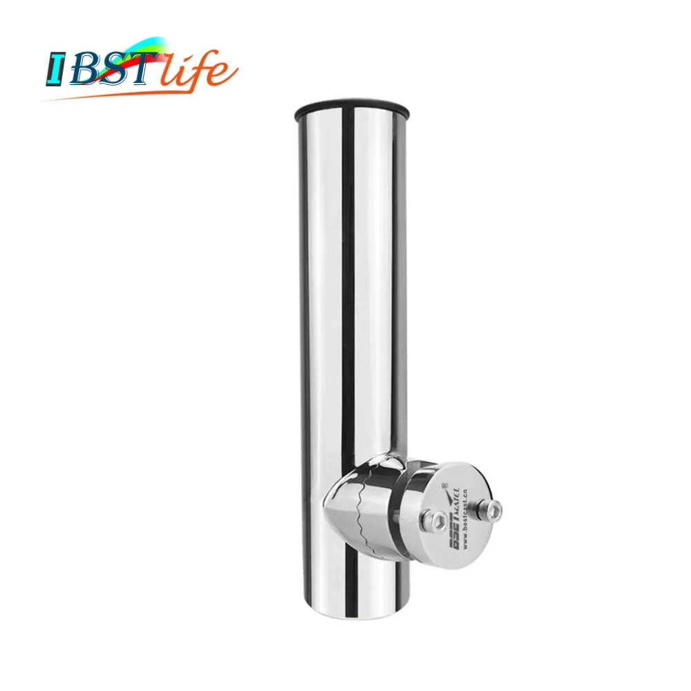 Rail Mount stainless steel316 fishing rod rack holder pole bracket support with clamp on rail 19 to 32mm boat marine hardware