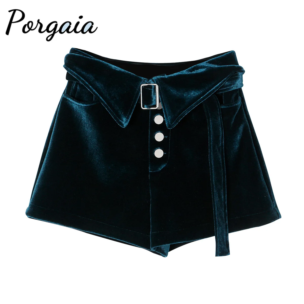 

Porgaia High Waist Empire Cuffs Button Fly Casual Flare Pants Short Pant Woman Pants Sweat Pants Women