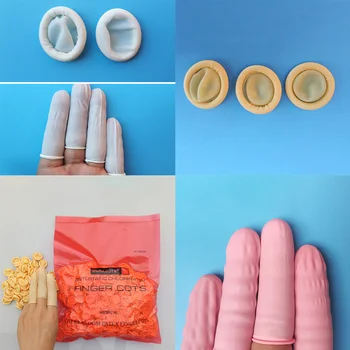 

120pcs Disposable Fingertip Protective Gloves Anti Static Single Use Makeup Eyebrow Extension Gloves Tool