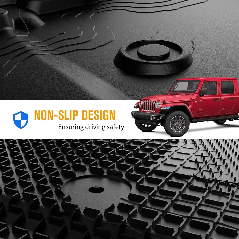 Коврики для Jeep Gladiator JT 4 двери передние и задние полный комплект автомобильных ножных ковриков