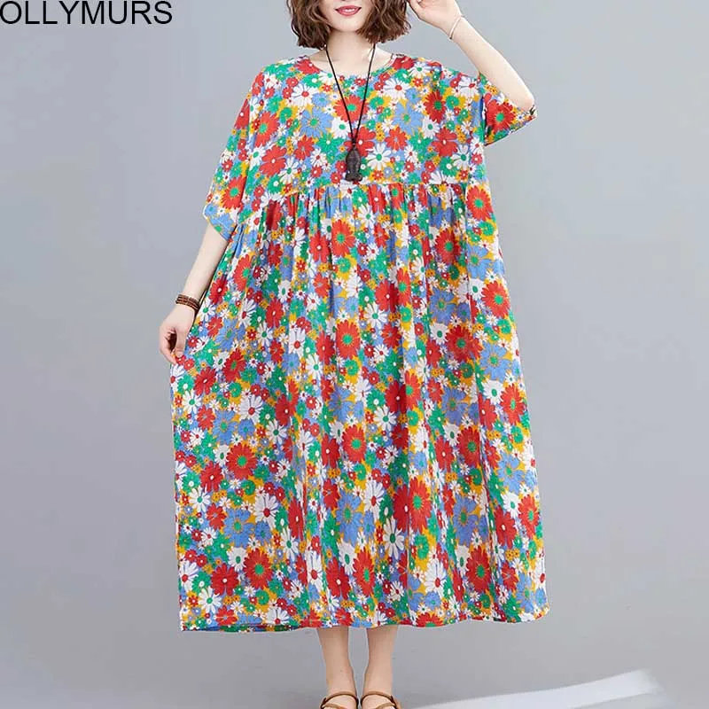 floral cotton sundress