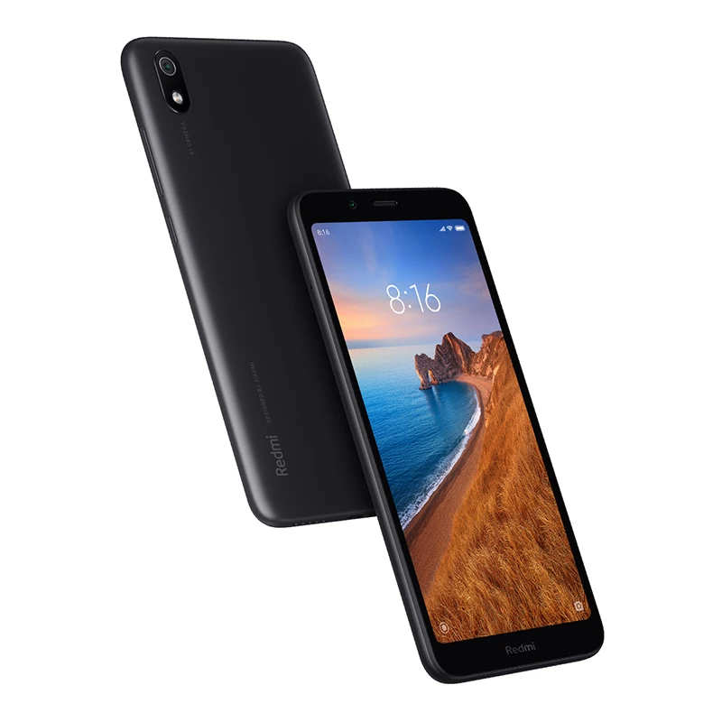 Black Смартфон Xiaomi Redmi 7A 2ГБ+32ГБ, 4G сеть, восьмиядерный процессор быстрая зарядка Nano-SIM mircoSD Micro USB из Росси - Цвет: Black