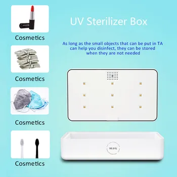 

smart Sterilizer For Manicure Instruments Disinfection Esterilizador Manicure UV LED Nail Tools Nail Tweezers Disinfector Box