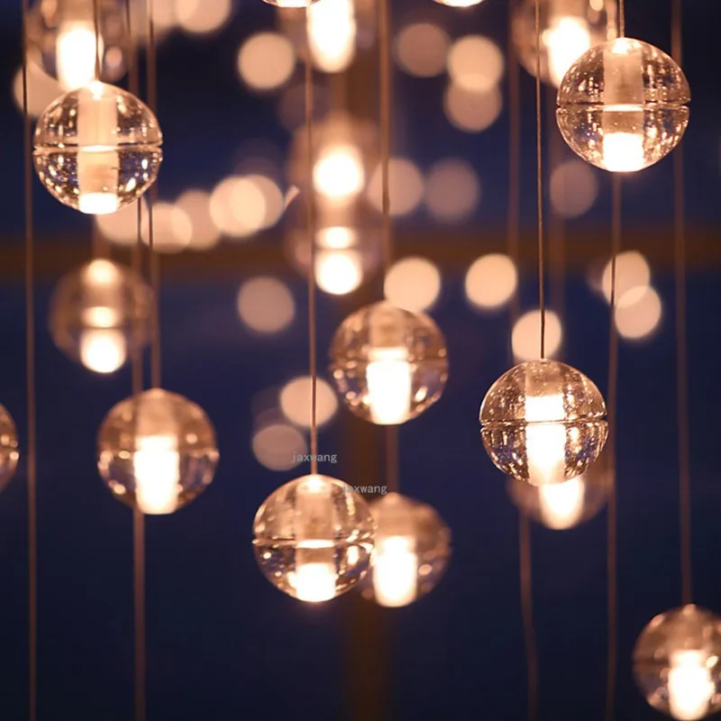 Хрустальный подвесной светильник s модный креативный роскошный хрустальный шар