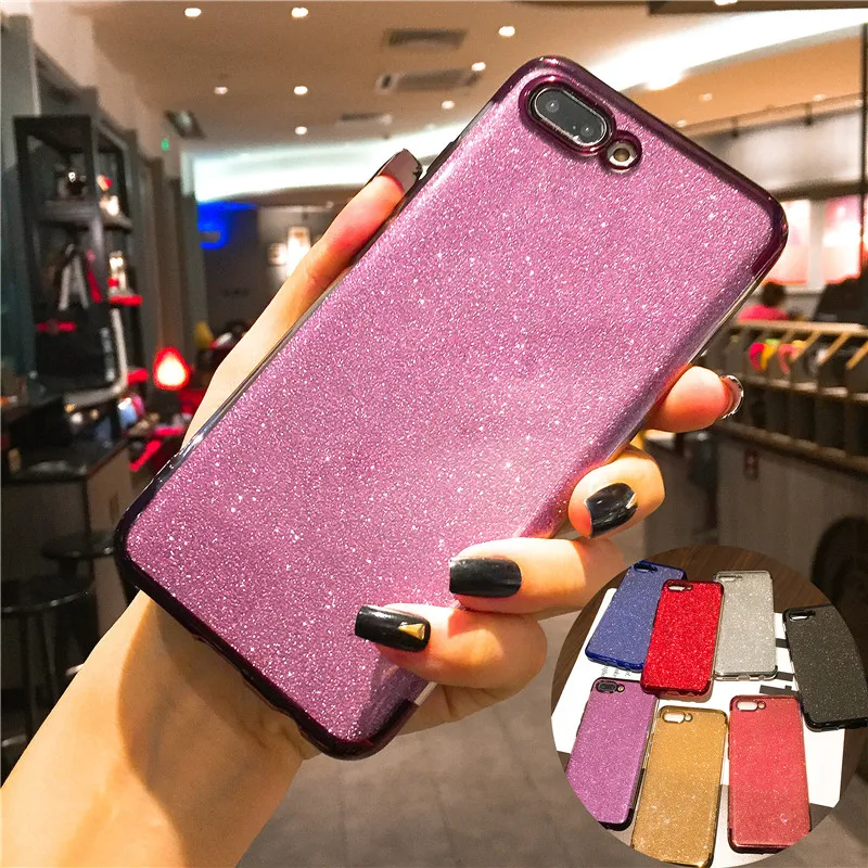 

Soft Glitter Case For Huawei P20 Mate 20 Lite P30 Pro P10 P9 lite Mate 10 P smart Plus 2019 Y7 Y6 Y9 Ultra Thin Slim Bling Cover