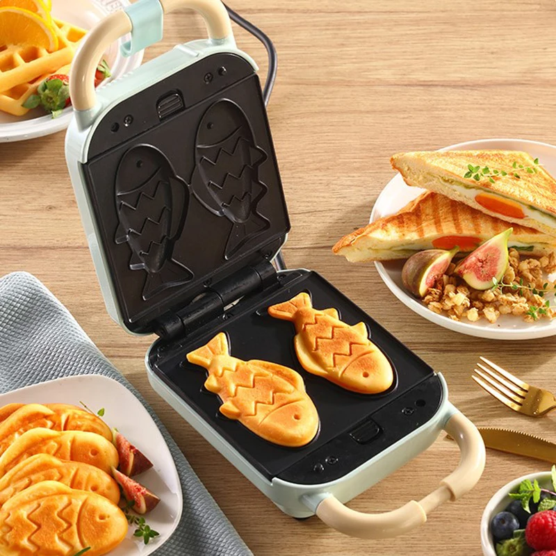 Household Breakfast Machine Hamburg Sandwich Maker With Egg Cooker Ring  Machine Bread Sandwich Machine Waffle Machine - AliExpress