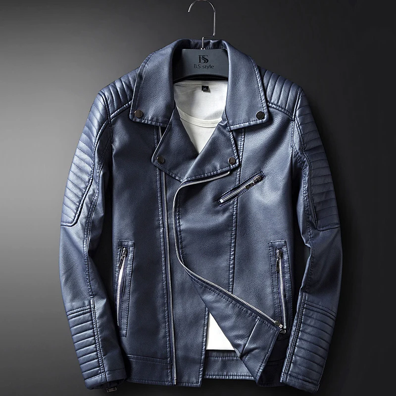 Кожаная куртка, мужские пальто, M-3XL, Высококачественная верхняя одежда, мужская деловая осенняя куртка 1713
