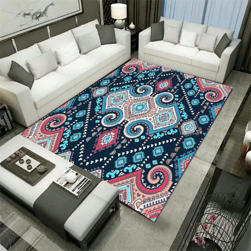 

Bohemia Carpet Carpets Soft Flannel 3D Printed Rugs Mat Rugs Anti-slip Large Rug Carpet Home Decoration Style-1